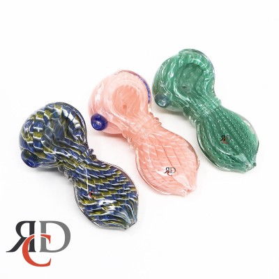 GLASS PIPE HEAVY DICRO WITH RIM FLAT MOUTH GP2704 1CT